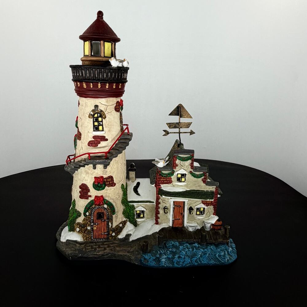 Santas Workbench 2001 Butlers Wharf Lighthouse Lighted Village Keeper House